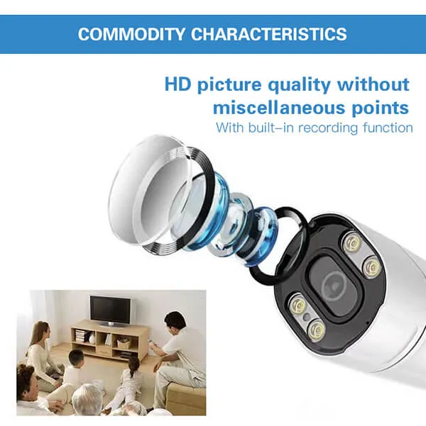 4MP POE IP Camera Support Dual-Light - Image 4