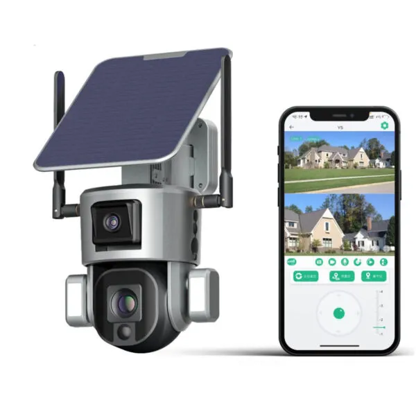 ⁦4K Dual Lens Motion Detection 4G Solar PTZ Camera⁩ - الصورة ⁦5⁩