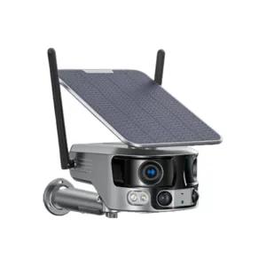 4K Dual Lens 180° Super Wide-Angle 4G Solar Wireless Camera