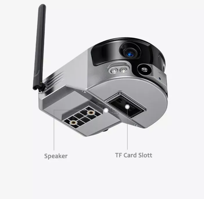 4K Dual Lens 180° Super Wide-Angle 4G Solar Wireless Camera – Image 4