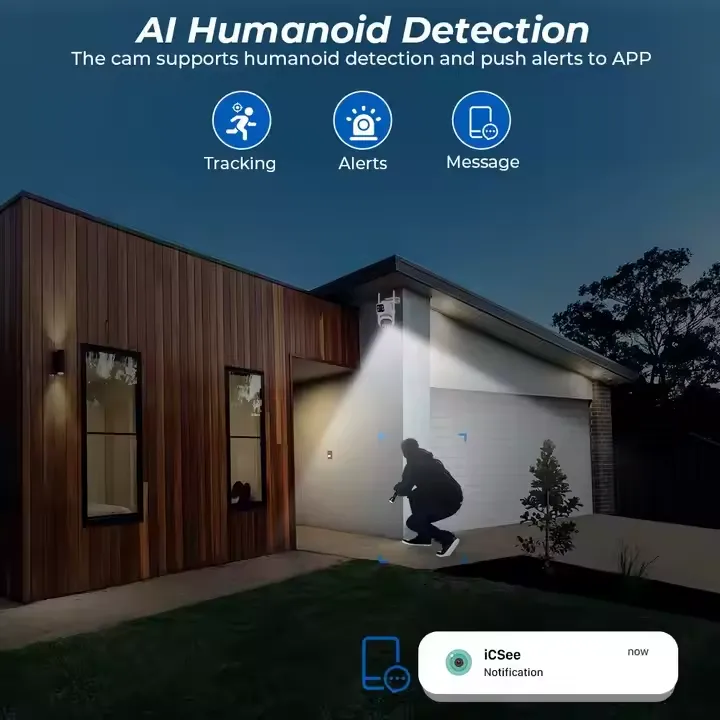 Humanoid Recognition AI Dual-Lens WiFi Camera - Imagen 4