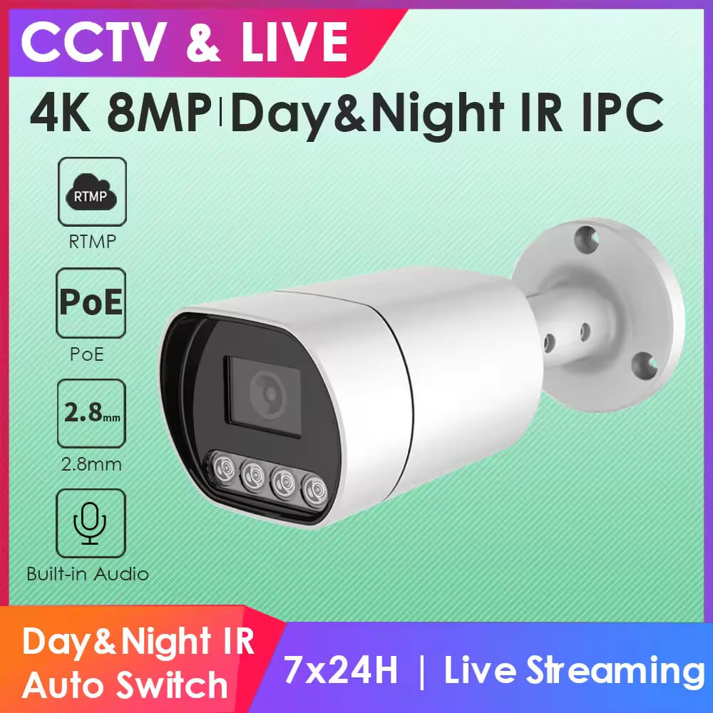 8mp poe ip camera