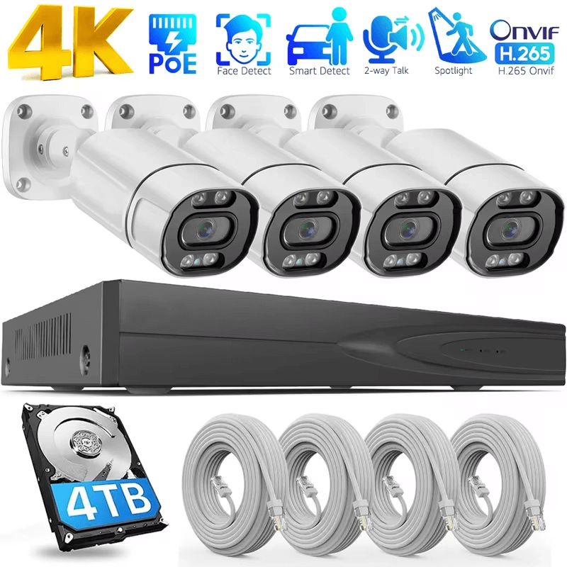 8mp poe nvr kits