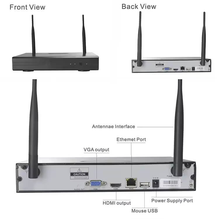 NVR с поддержкой Wi-Fi 2,4 ГГц