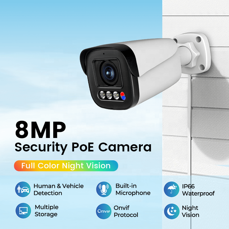 8mp security poe camera