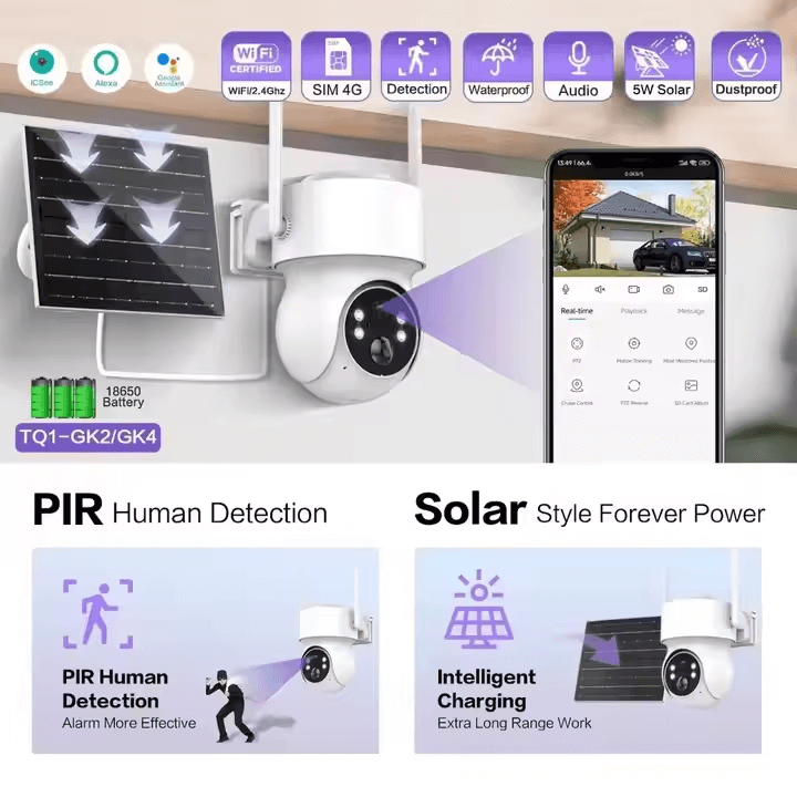 best outdoor wireless security camera system solar powered
