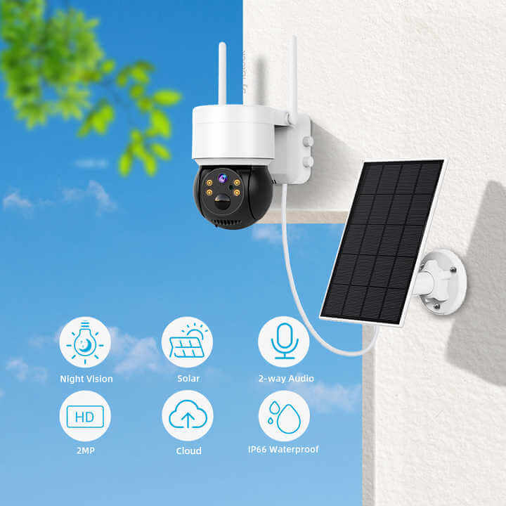 intelligent solar energy ptz camera