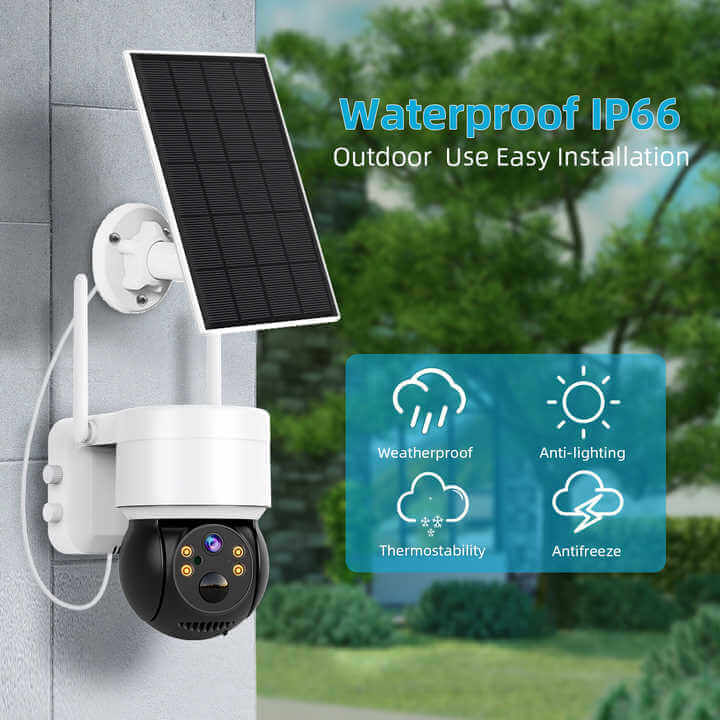 solar powered video surveillance camera