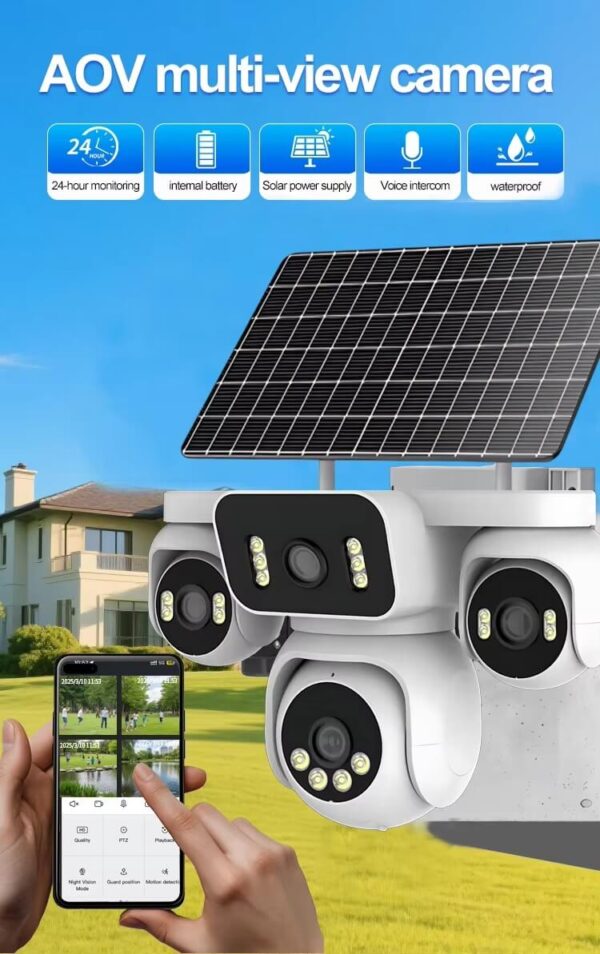 caméra solaire aov