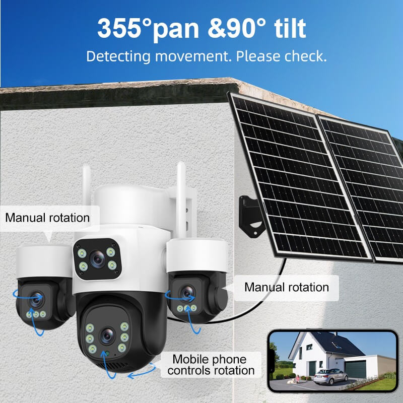 4 lens 4G AOV Solar camera