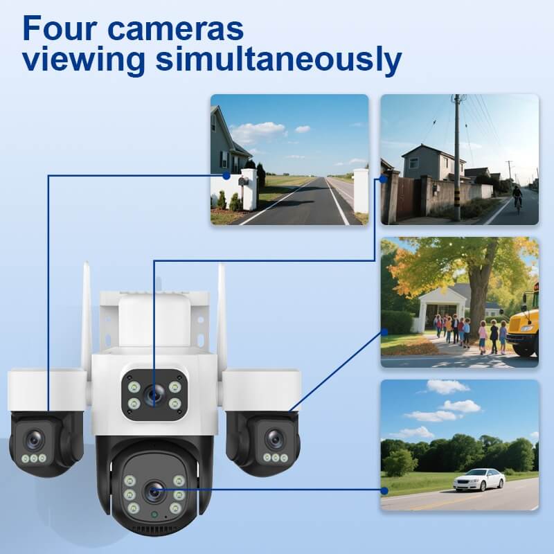 4 lens 4G Solar camera