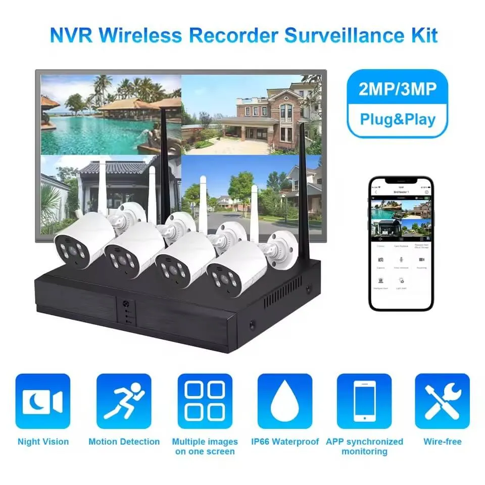 outdoor wireless cctv camera system