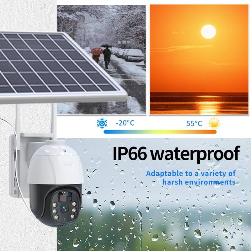 solar powered surveillance camera