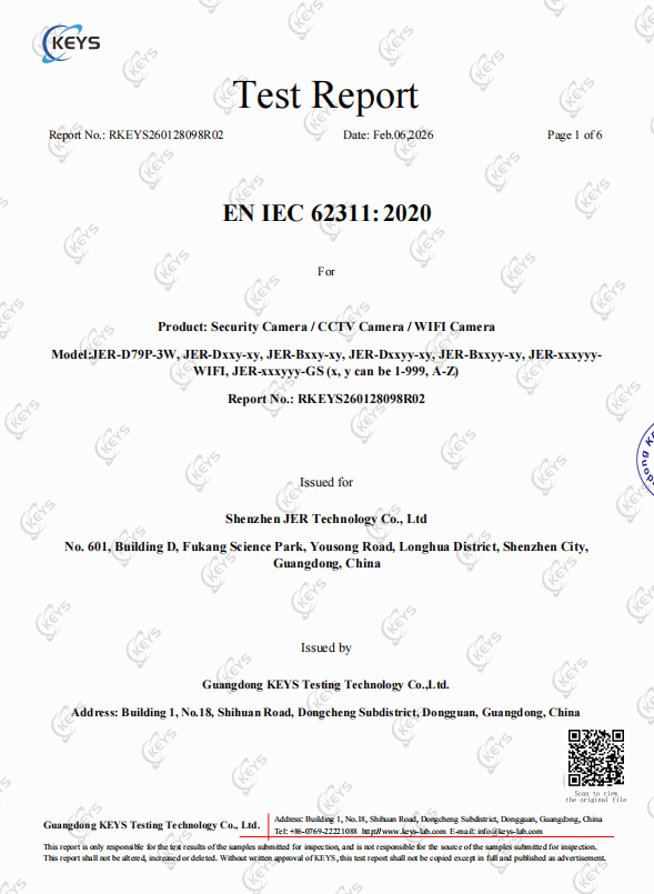CCTV CAMERA ROHS TEST