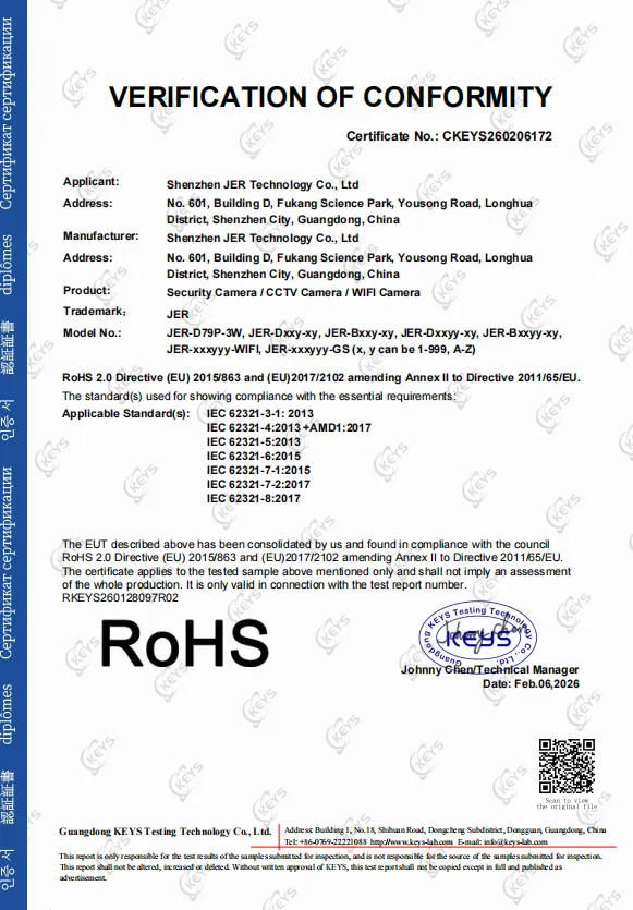 CCTV CAMERA ROHS